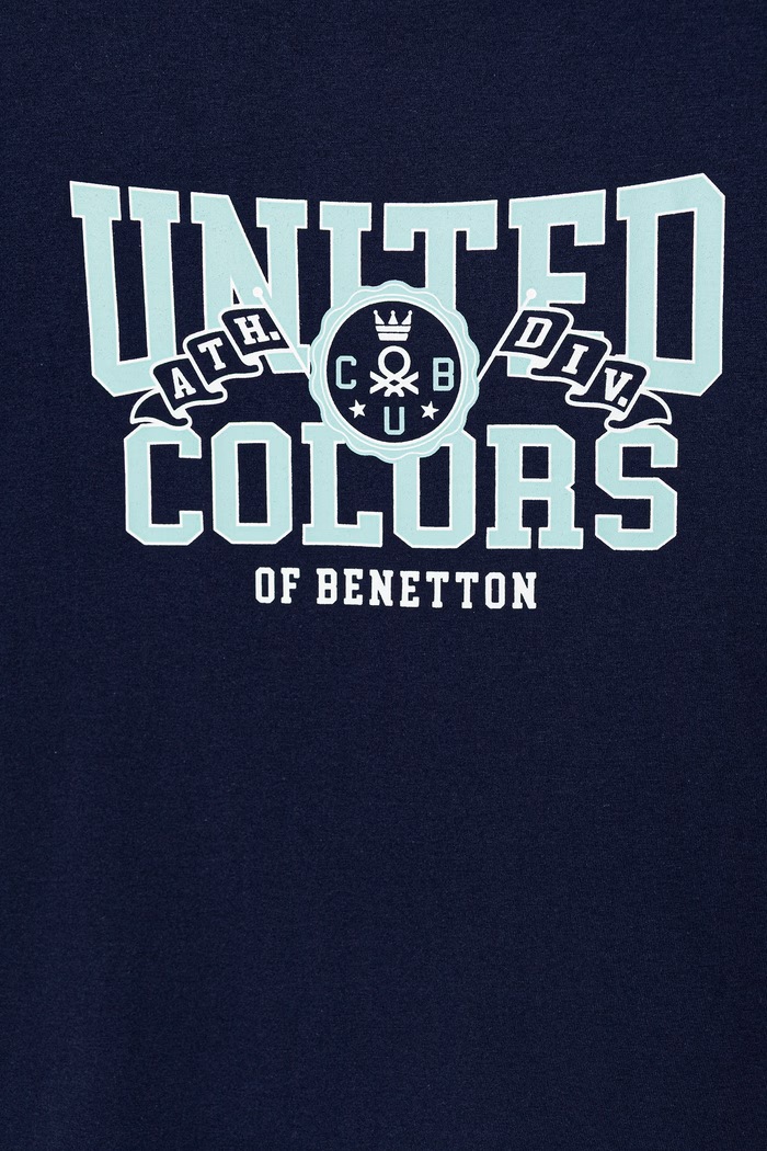 Chłopiec United Colors of Benetton T-shirt dziecięcy bawełniany 3I1XC10TF.G.seasonal granatowy