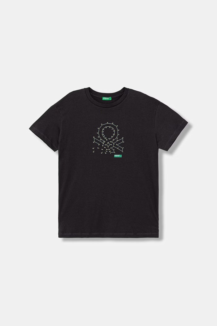 United Colors of Benetton T-shirt dziecięcy bawełniany szary 3I1XC10TF.G.seasonal