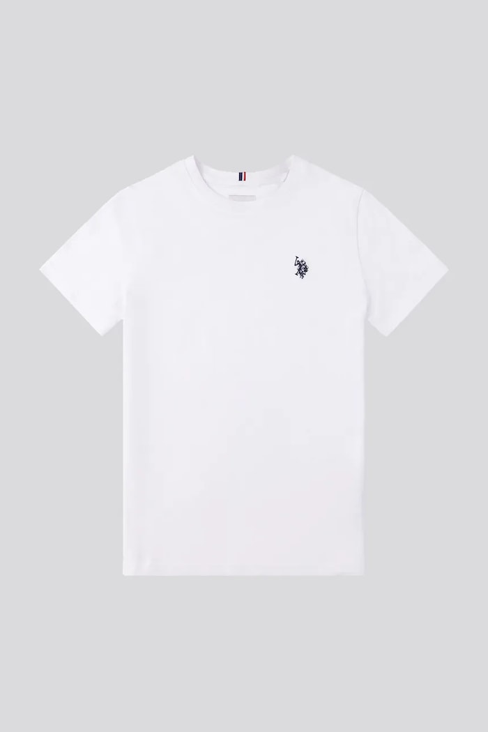 U.S. Polo Assn. tričko detské bavlnené USP2374 biela SS26