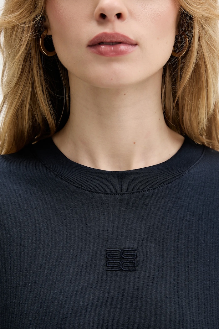 Bavlnené tričko Gestuz 10910971 modrá