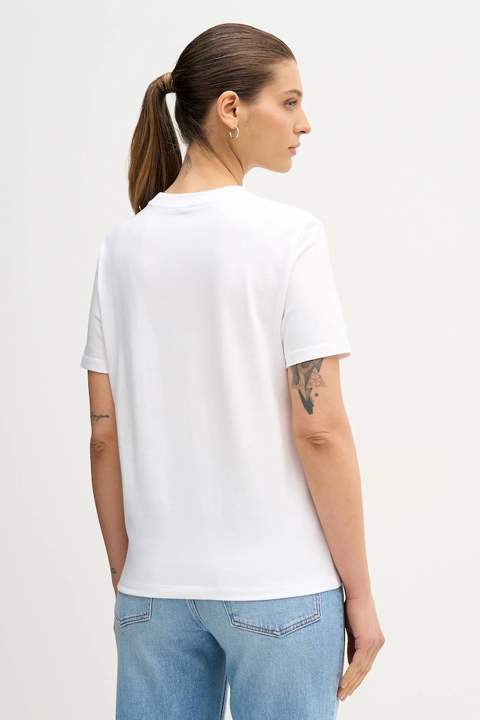 Ruházat Calvin Klein Jeans pamut póló LV044E215G fehér