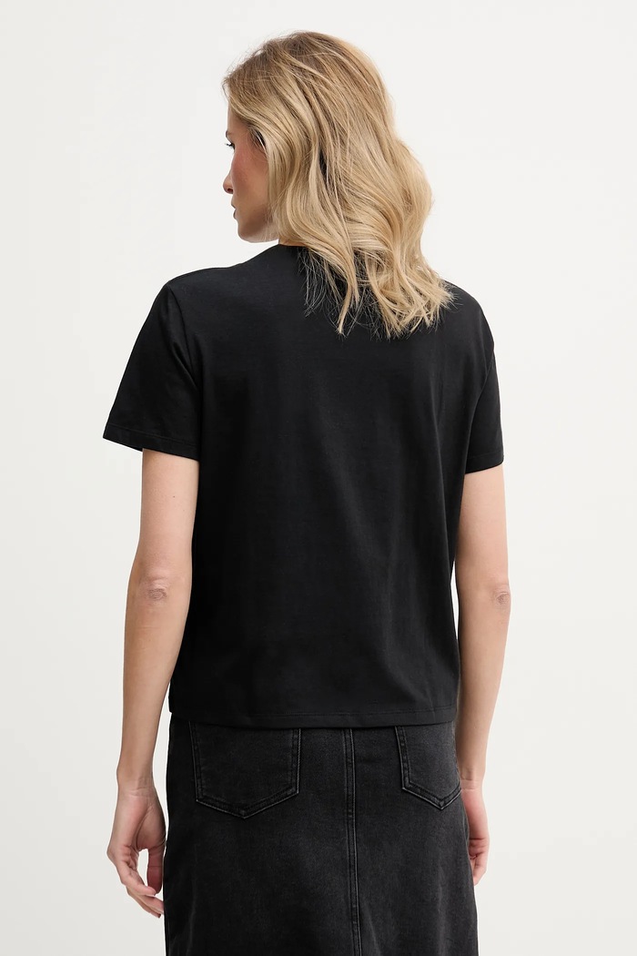 Ruházat Calvin Klein Jeans pamut póló LV047E804G fekete