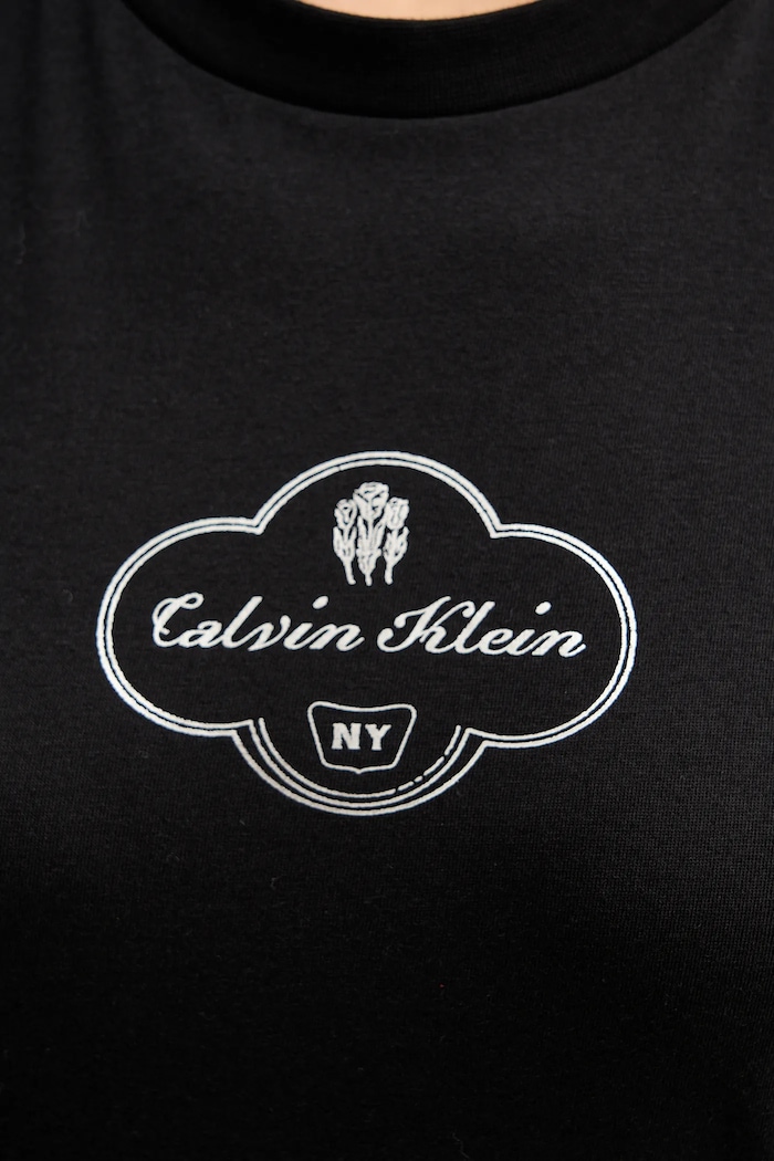 Calvin Klein Jeans t-shirt γυναικείο βαμβακερό LV047E811G μαύρο