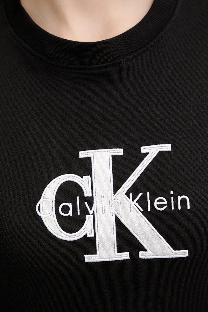 Bavlněné tričko Calvin Klein Jeans LV047E819G černá