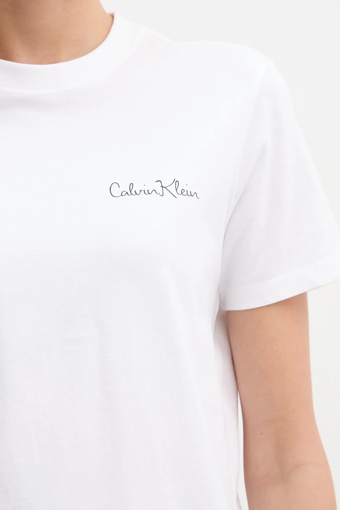 Bavlněné tričko Calvin Klein Jeans LV047E809G bílá