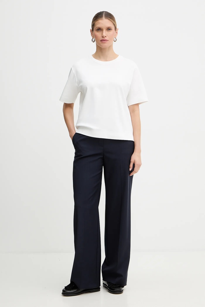 Bavlněné tričko Weekend Max Mara MULTID 2615941031600 bílá SS26