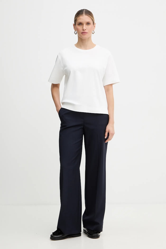 Bavlněné tričko Weekend Max Mara MULTID 2615941031600 bílá SS26