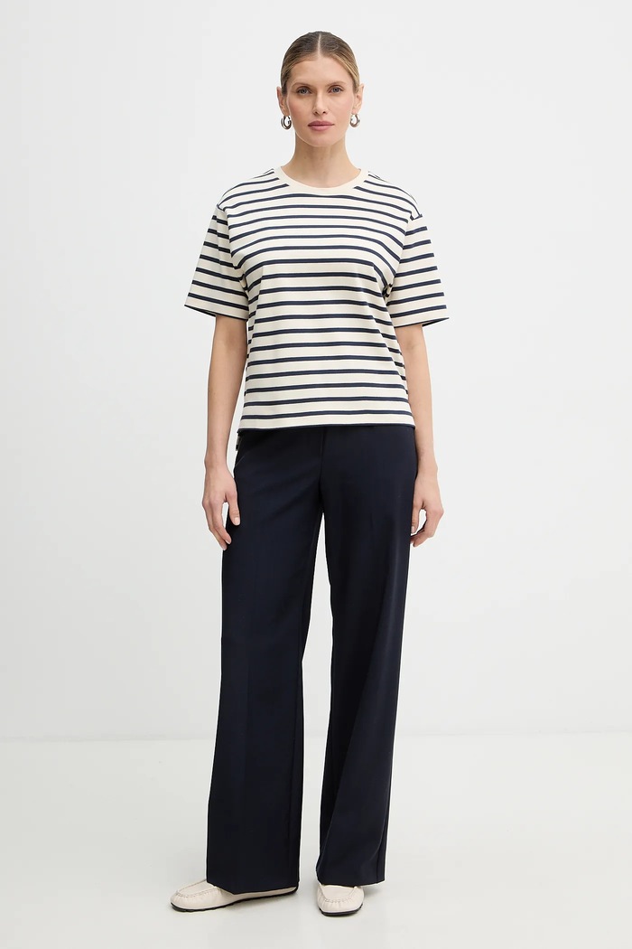Bavlněné tričko Weekend Max Mara MULTID 2615941031600 béžová SS26