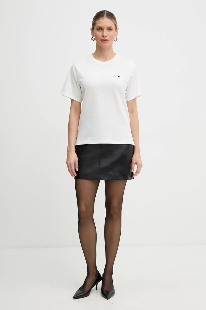 Bavlněné tričko Weekend Max Mara VENACO 2615971031600 bílá SS26