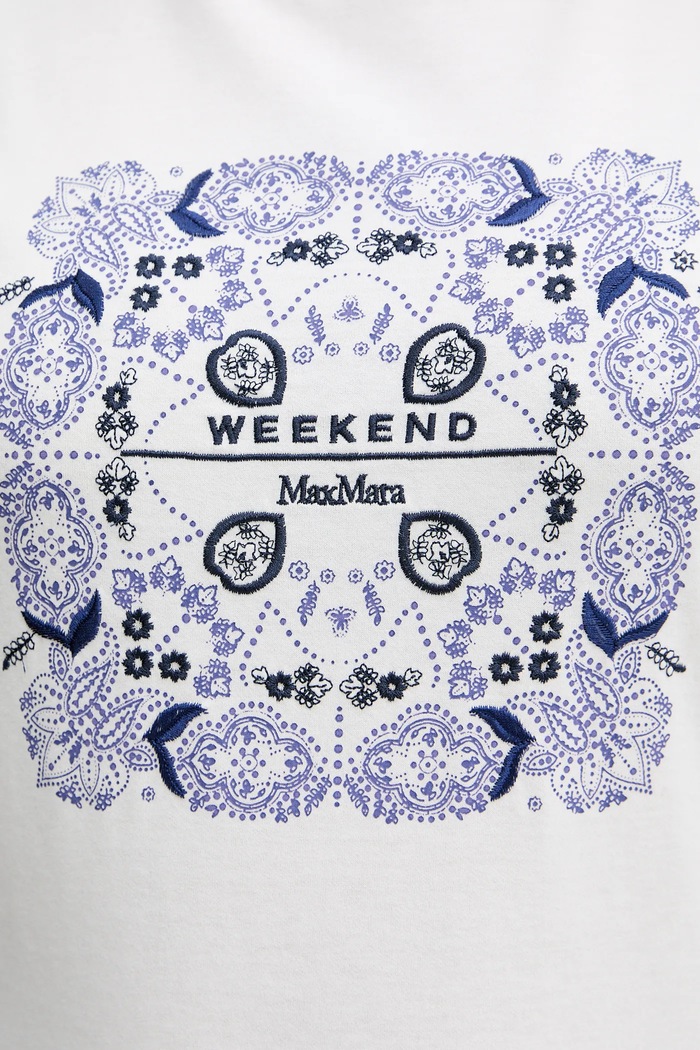 Weekend Max Mara pamut póló WEST 2615971041600 fehér