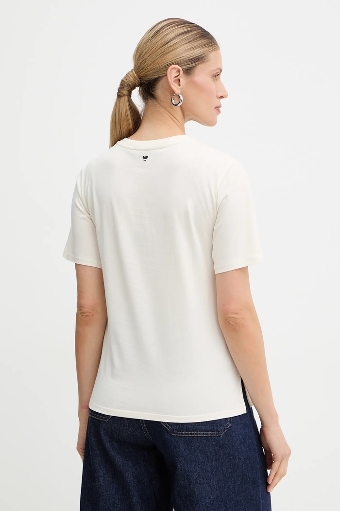Ruházat Weekend Max Mara pamut póló WEST 2615971041600 bézs