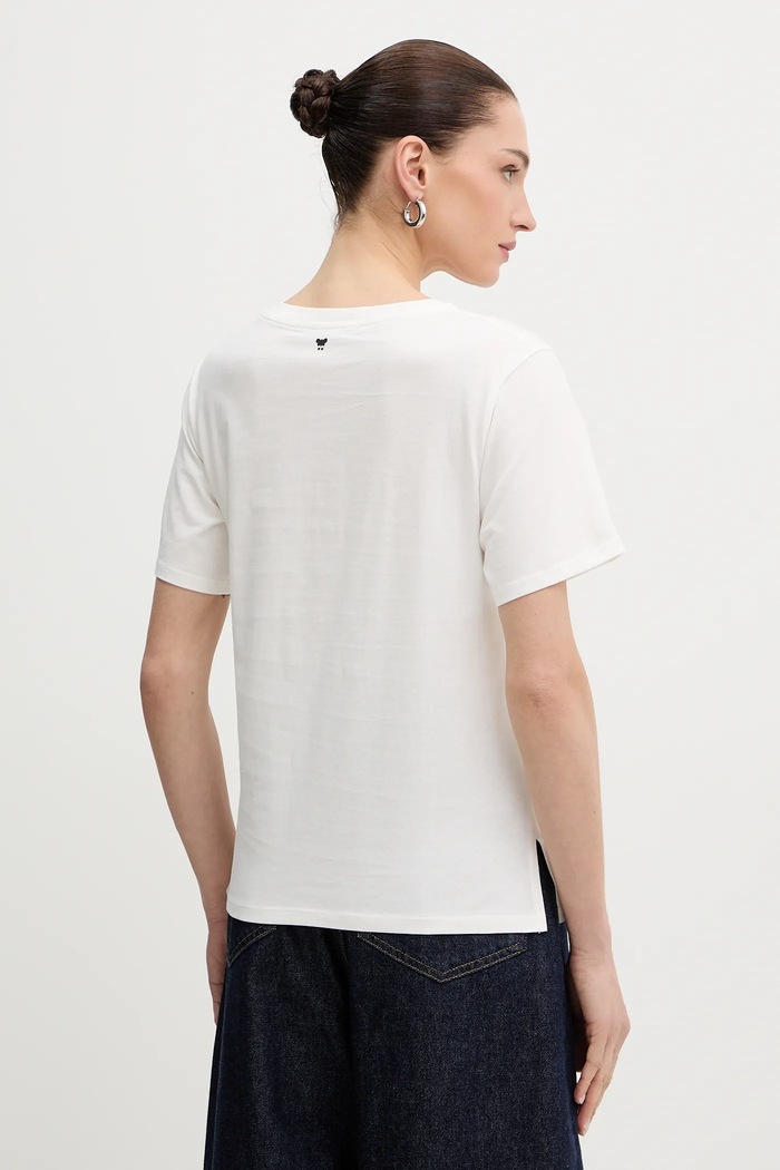 Oblečení Bavlněné tričko Weekend Max Mara TENUE 2615971051600 bílá