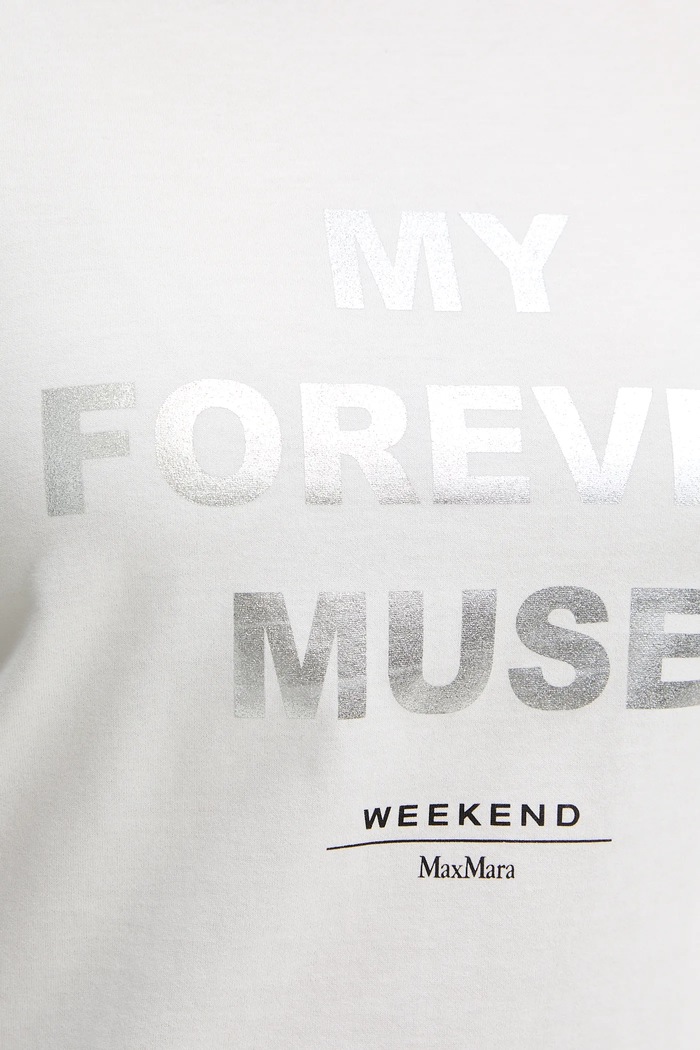Bavlněné tričko Weekend Max Mara TENUE 2615971051600 bílá