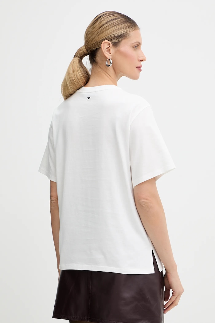 Дрехи Памучна тениска Weekend Max Mara AGILE 2615971061600 бял