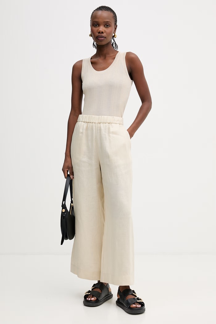 Weekend Max Mara τοπ γυναικείο με βισκόζη COSE 2615361012600 μπεζ SS26