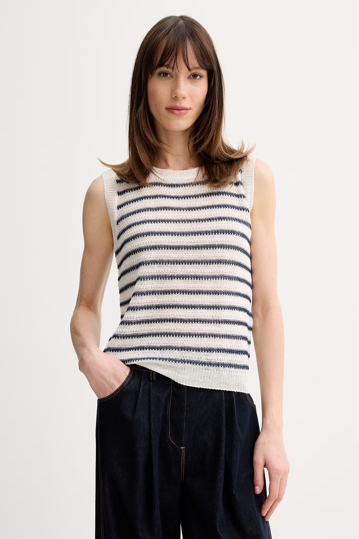 Weekend Max Mara sveter dámsky ľanový PIUMA béžová 2615361142600