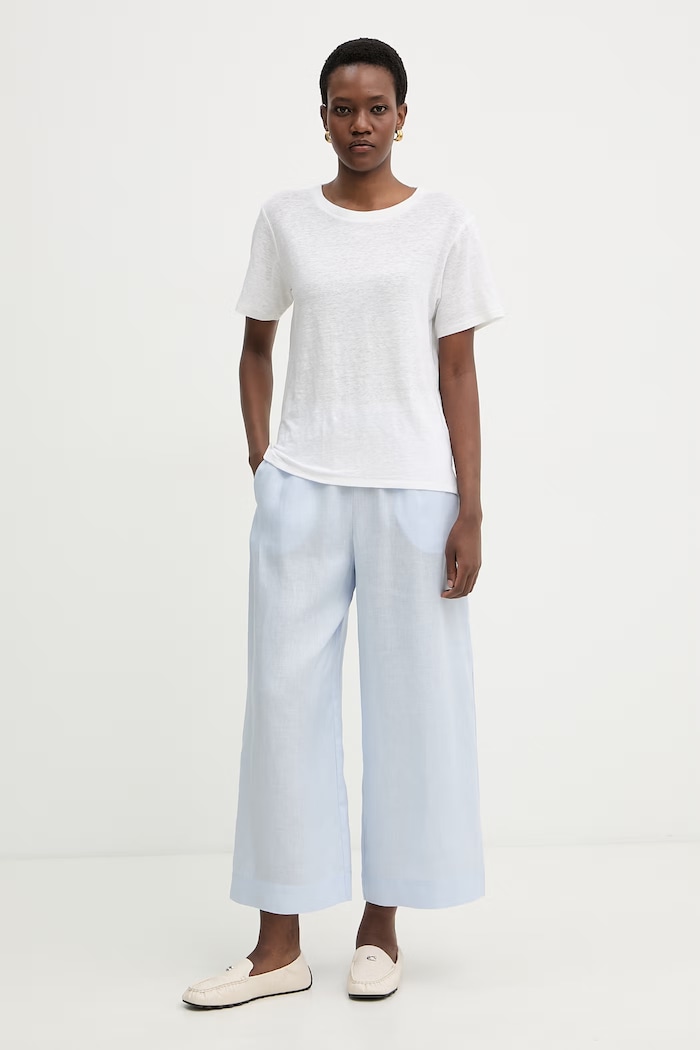 Weekend Max Mara tričko dámske s ľanom PELOTA 2615941052600 béžová SS26