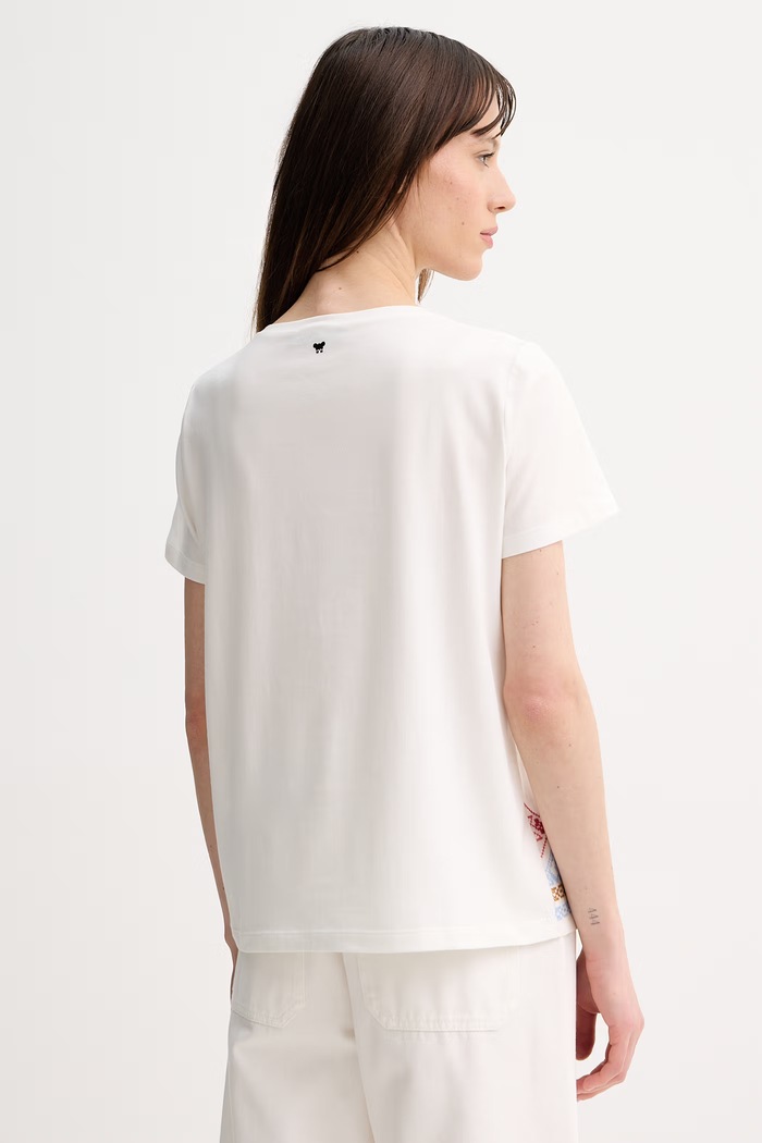 Ρούχα Weekend Max Mara t-shirt γυναικείο βαμβακερό GENIO 2615941072600 λευκό
