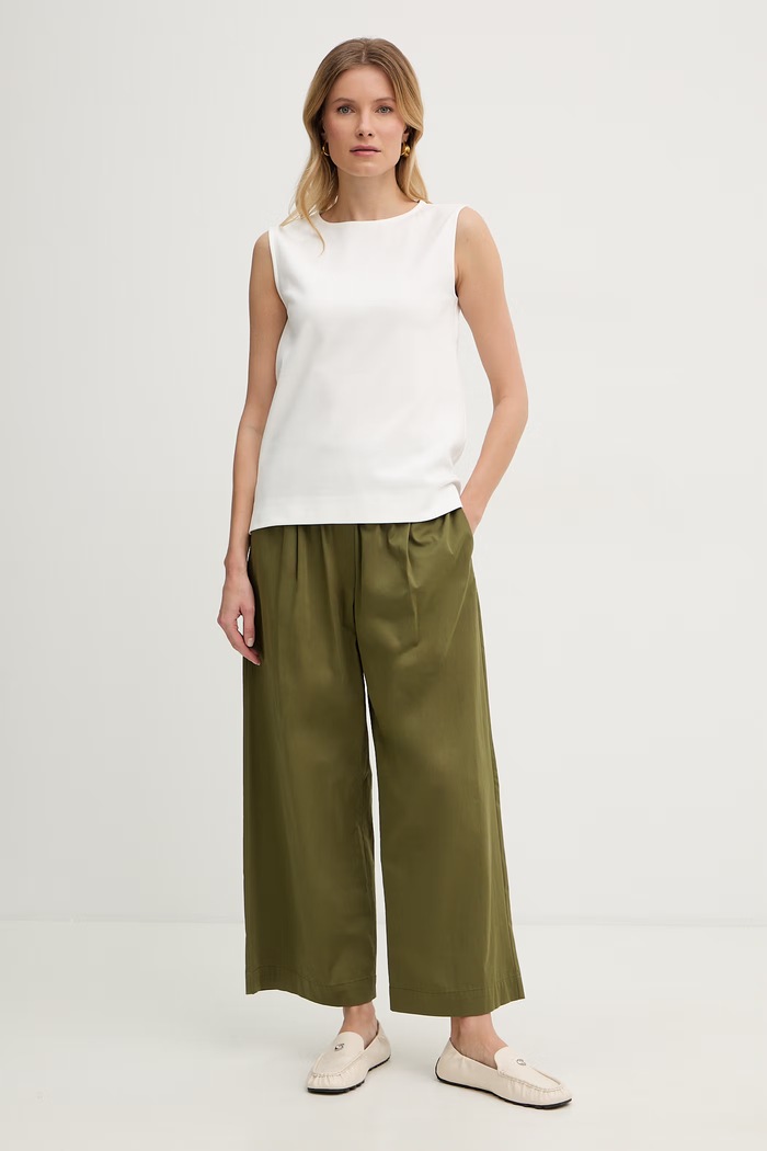 Weekend Max Mara top dámsky bavlnený MULTIH 2615941092600 béžová SS26