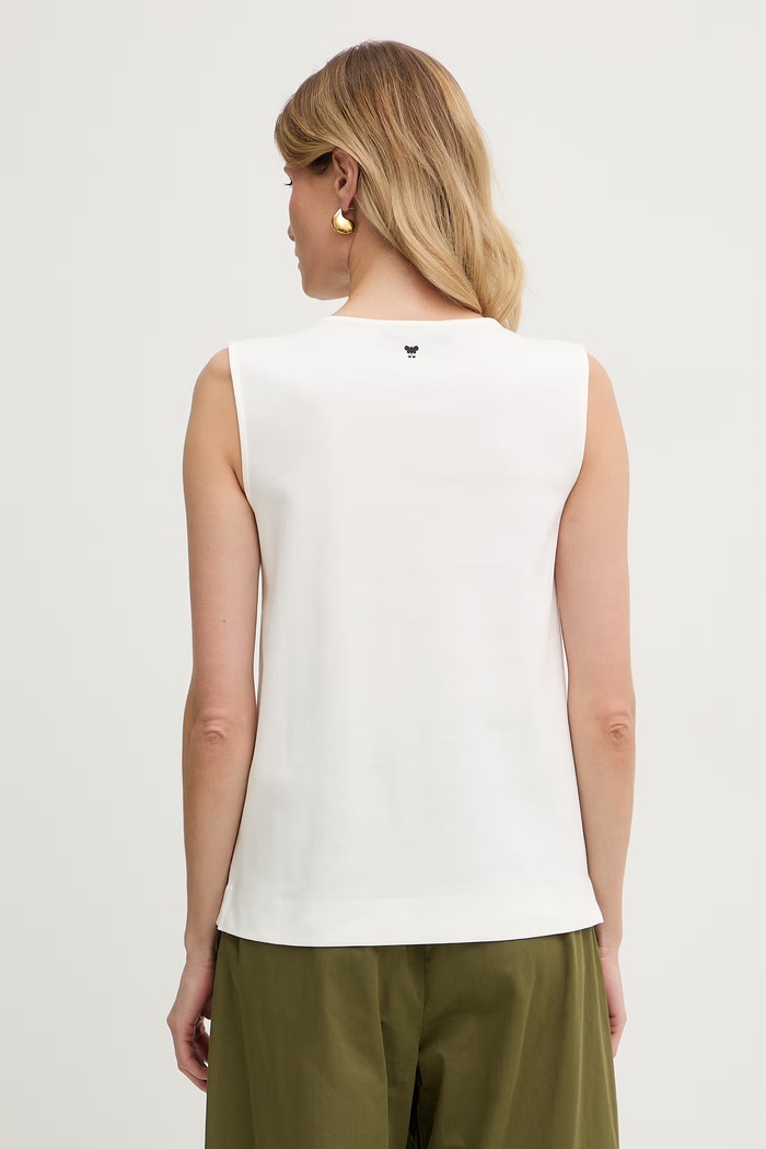 Oblečenie Weekend Max Mara top dámsky bavlnený MULTIH 2615941092600 béžová