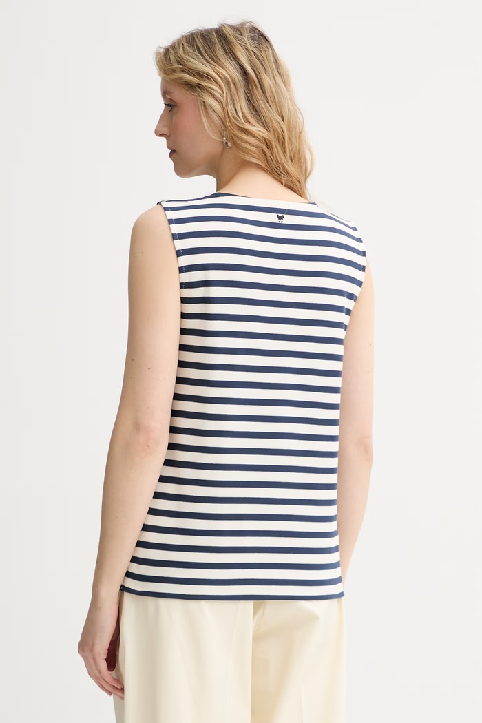 Îmbrăcăminte Weekend Max Mara top pentru femei, din bumbac MULTIH 2615941092600 bleumarin