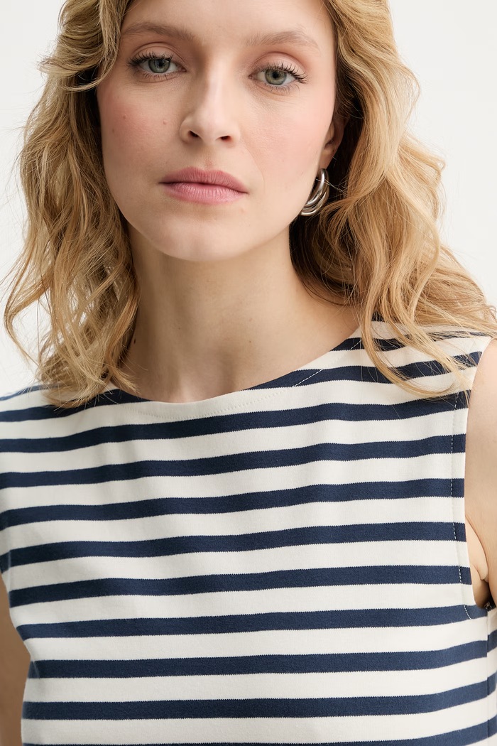 Weekend Max Mara top pentru femei, din bumbac MULTIH bleumarin 2615941092600