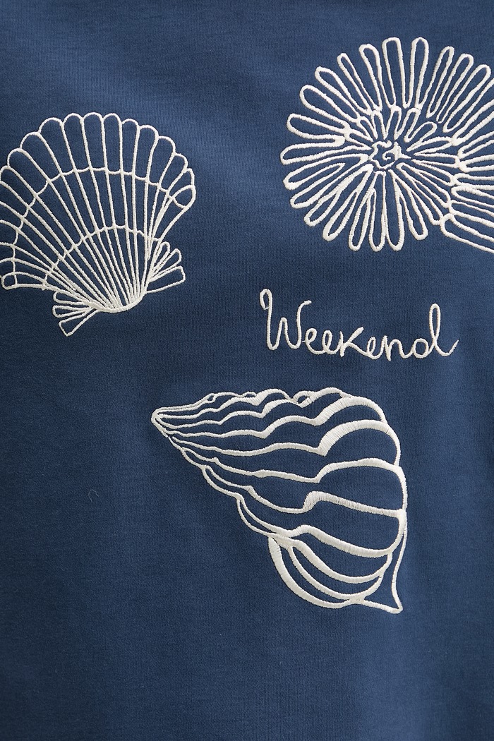 Weekend Max Mara tricou din bumbac SABATO 2615941112600 bleumarin