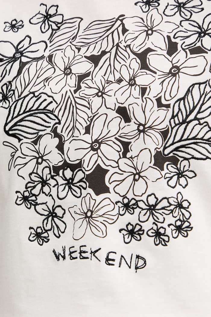 Bavlnené tričko Weekend Max Mara BORA 2615971042600 biela