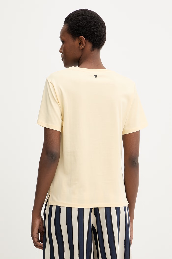 Oblečenie Bavlnené tričko Weekend Max Mara BORA 2615971042600 žltá