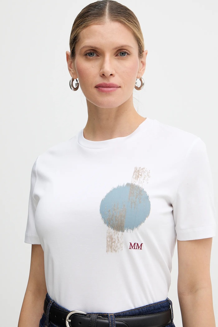 Тениска MM by Max Mara NEGOZI бял 2616941057600