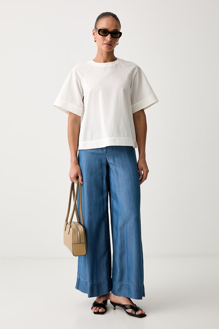 MM by Max Mara bluzka damska bawełniana RIDENTE 2616191018600 beżowy SS26