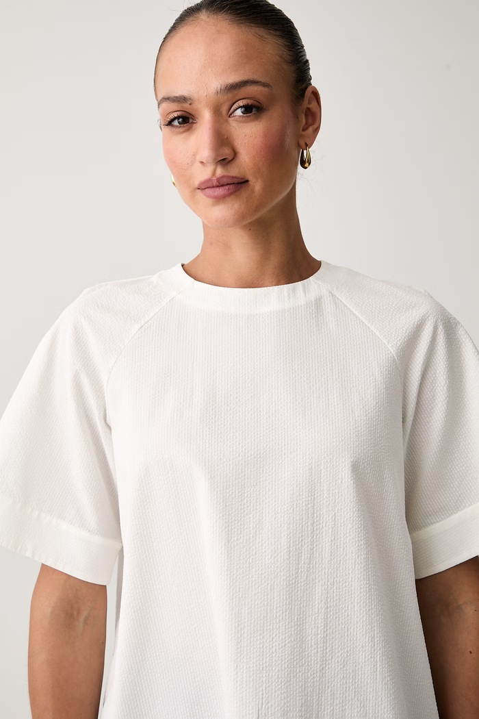 MM by Max Mara bluzka damska bawełniana RIDENTE beżowy 2616191018600