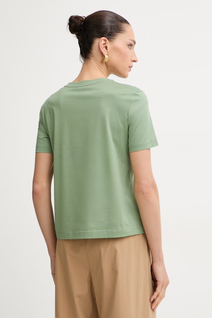 Îmbrăcăminte MM by Max Mara tricou pentru femei, din bumbac LICENZA 2616941108600 verde