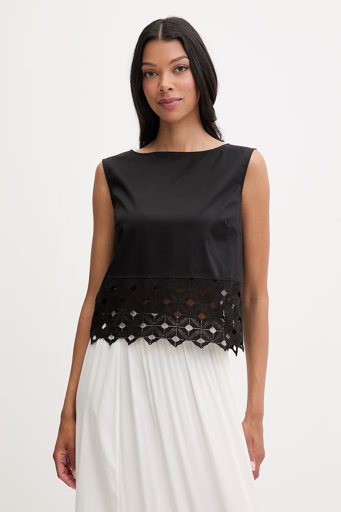 Max Mara Beachwear top plażowy damski MAGGIO czarny 2616161039600