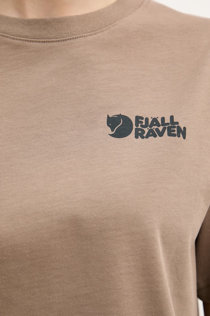 Fjallraven tricou sport pentru femei, din bumbac Forest Walk F14600270 maro