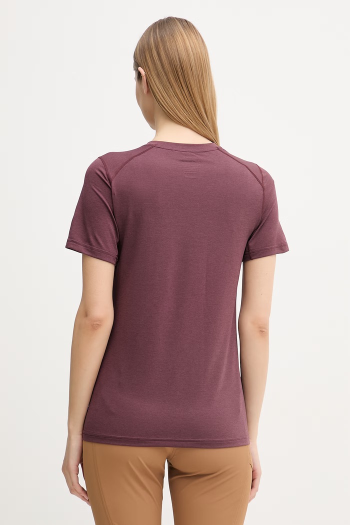 Oblečenie Fjallraven športové tričko dámske Abisko Day F84106 burgundské