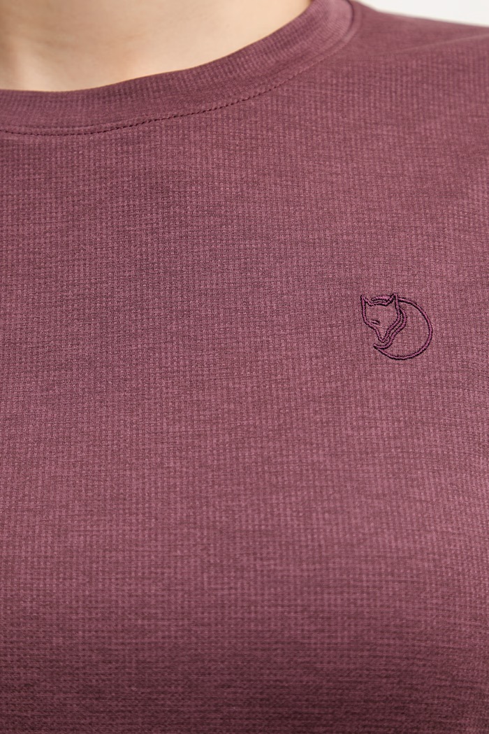 Fjallraven športové tričko dámske Abisko Day F84106 burgundské