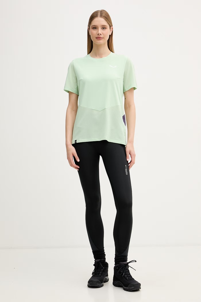 Salewa tricou pentru trekking pentru femei PEDROC 00.0000029293 verde SS26