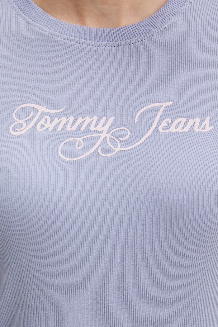 Tommy Jeans tricou DW0DW21838 albastru