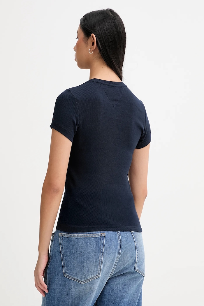 Îmbrăcăminte Tommy Jeans tricou DW0DW21838 bleumarin