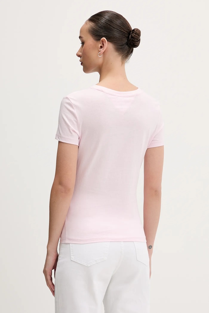Oblečenie Bavlnené tričko Tommy Jeans DW0DW21841 ružová