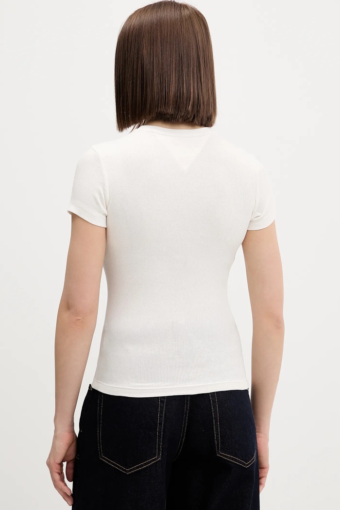 Дрехи Тениска Tommy Jeans DW0DW21849 бежов