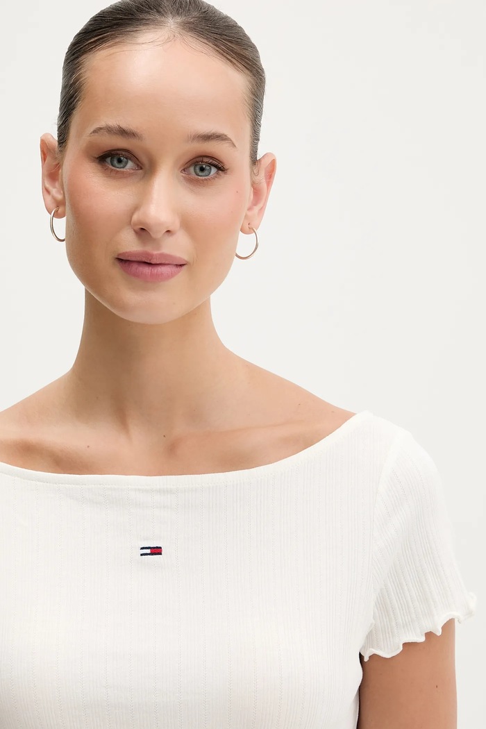 Tričko Tommy Jeans béžová DW0DW22460