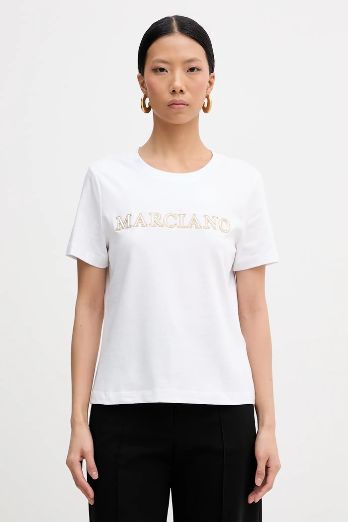 Тениска Marciano by Guess MABEL щампа бял 6RGI04.6008A