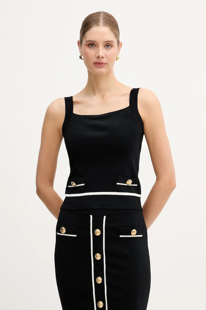 Top Marciano by Guess NOEMI slim μαύρο 6RGR03.5905Z