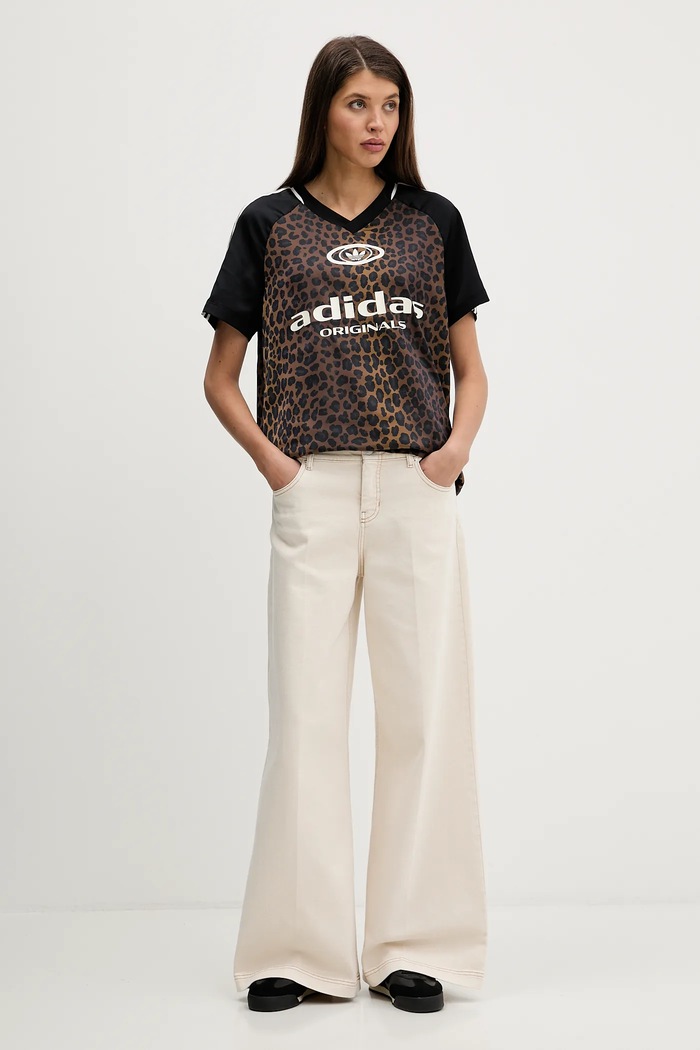 Tričko adidas Originals STN FBALL KA2671 hnědá SS26