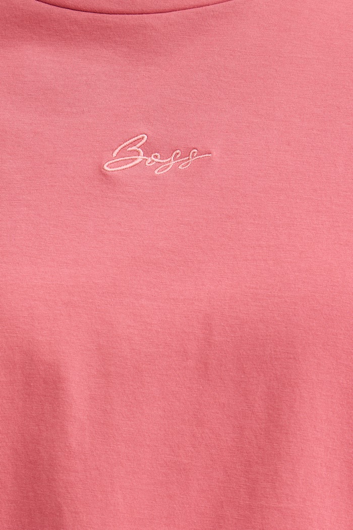 BOSS Orange t-shirt női pamut C Elove embro 50554696 rózsaszín