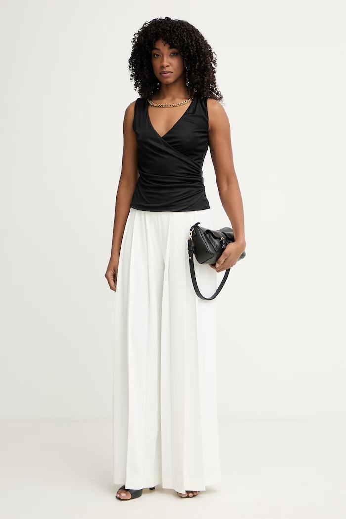 Marciano by Guess bluzka na ramiączkach damska z wiskozy INES G6GP11.K3617 czarny SS26