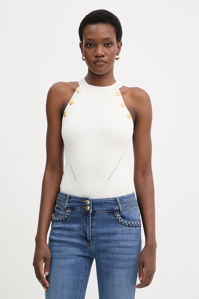 Marciano by Guess top damski z wiskozy LOLI beżowy G6GR10.Z0625