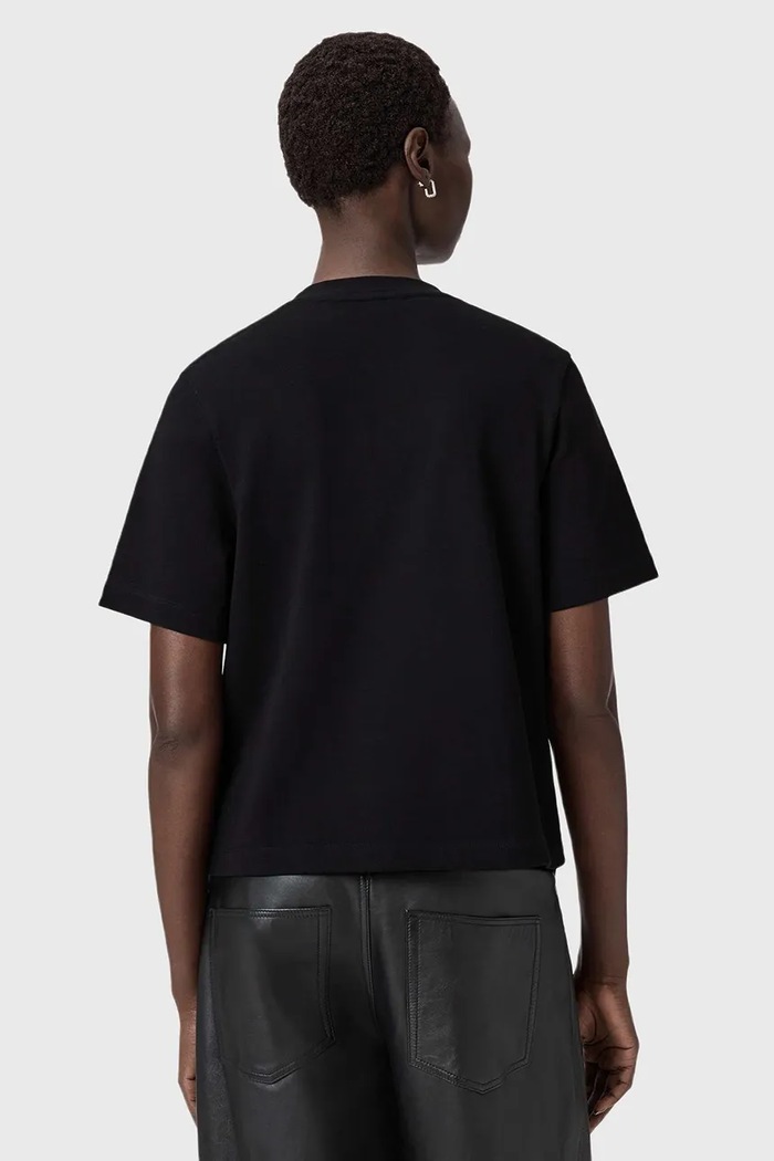 AllSaints t-shirt bawełniany W148JD czarny SS26